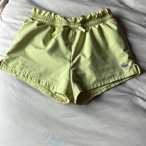 22 Yellow Abercrombie shorts